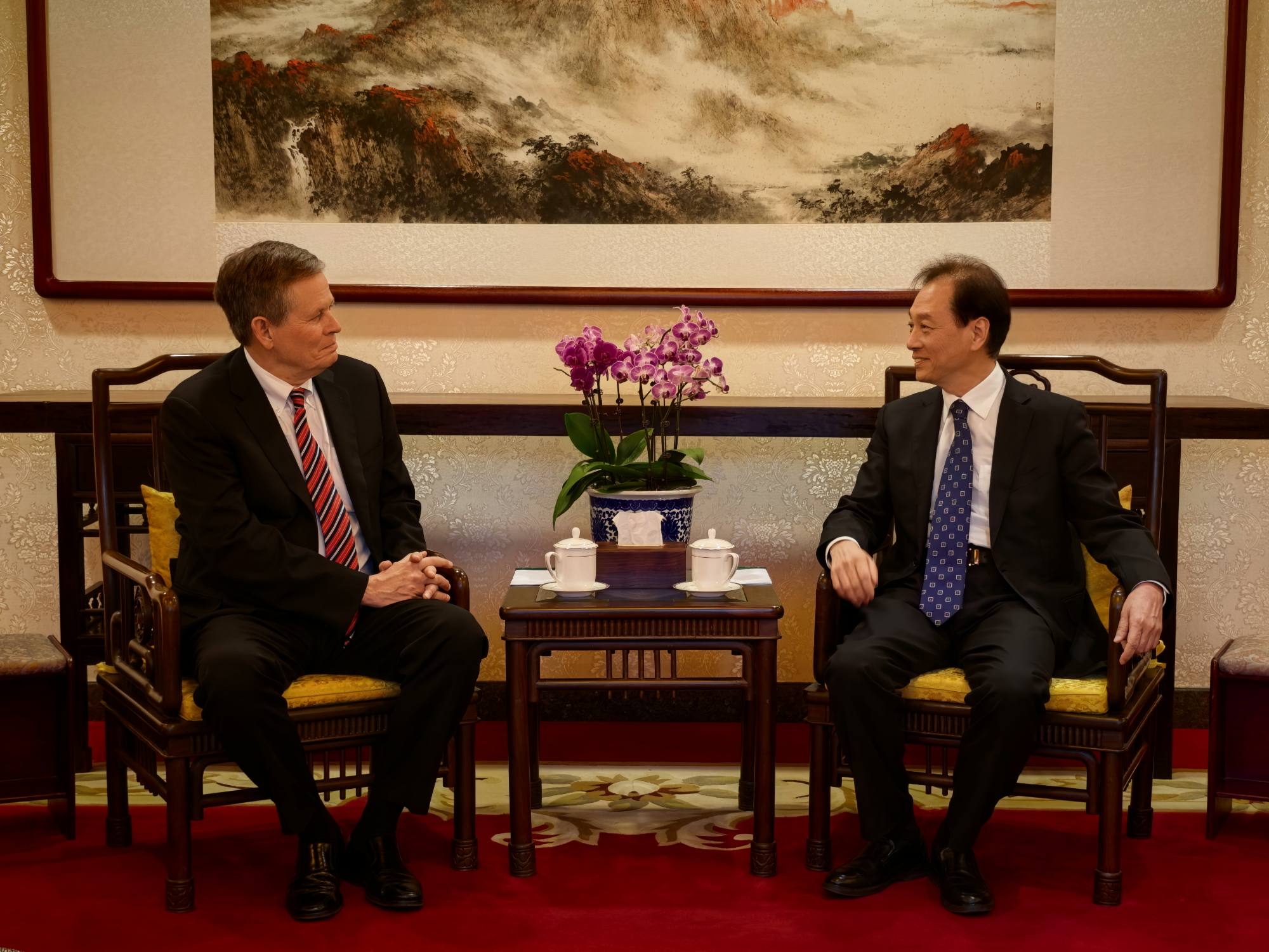 王超会长会见美国联邦参议员戴安斯一行